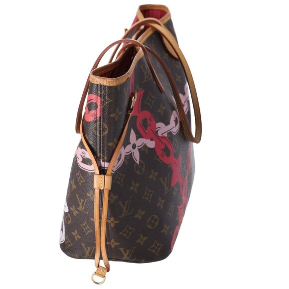 Louis Vuitton Neverfull MM Monogram Bay Rose Ballerine Poppy Pink + Pouch - Picture 5 of 12
